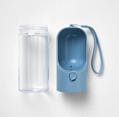 Dog Water Bottle - 14 oz - Blue - Boots & Barkley