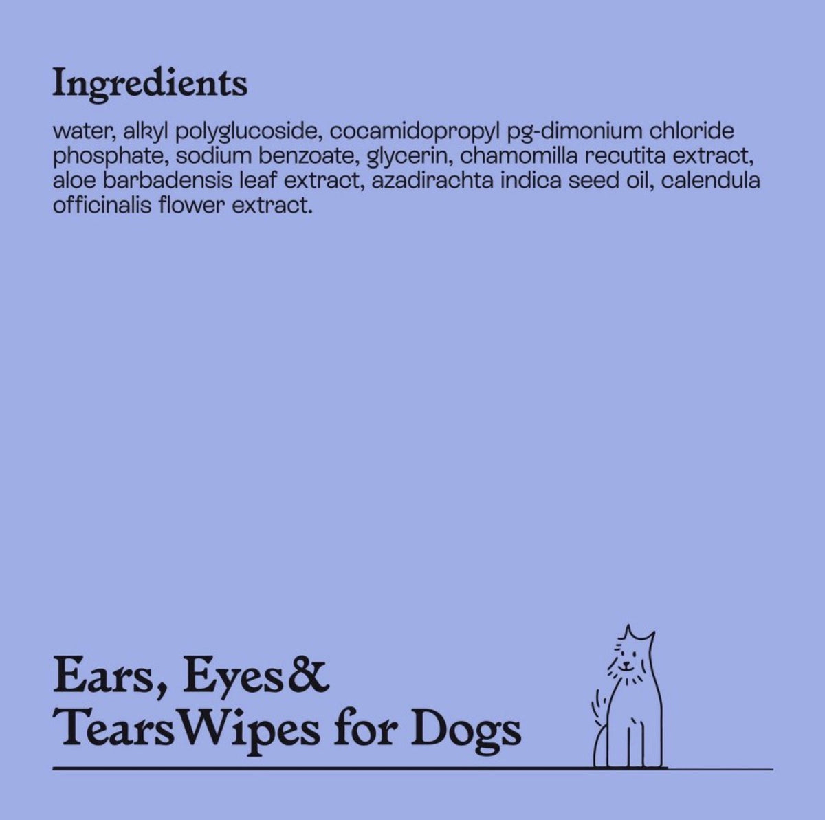 Ears, Eyes and Tears Dog Wipes - 60ct - Kindfull
